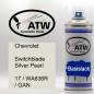 Preview: Chevrolet, Switchblade Silver Pearl, 17 / WA636R / GAN: 400ml Sprühdose, von ATW Autoteile West.